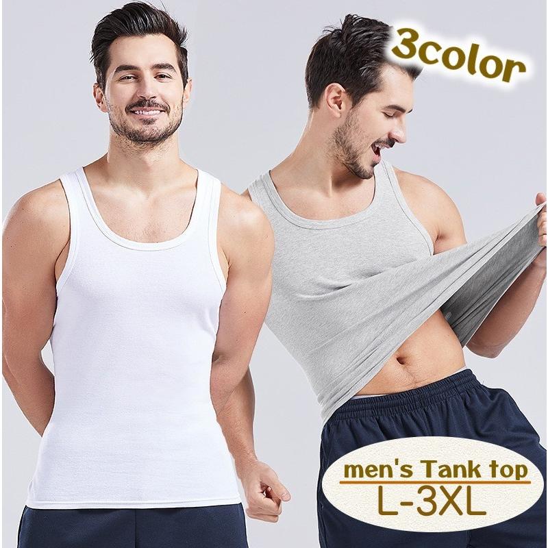 タンクトップ ランニングシャツ ノースリーブ ラウンドネック 大きいサイズ メンズ 男性 紳士用 シンプル 単色 無地 インナーシャツ マッチョタンク Top プラスナオyahoo 店 通販 Yahoo ショッピング