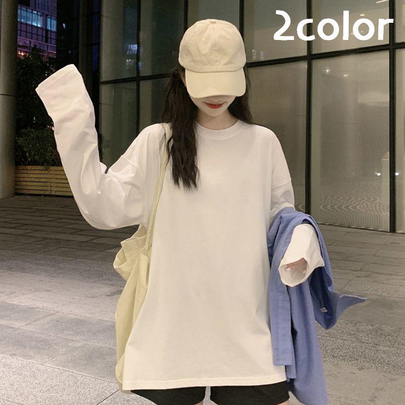 チュニック カットソー Tシャツ レディース 女性用 トップス 長袖 クルーネック 無地 ロングTシャツ ロンT オーバーサイズ ビッグシルエット カ :top-53471:プラスナオYahoo!店 - 通販 - Yahoo!ショッピング チュニック カットソー Tシャツ レディース 女性用 トップス 長袖 クルーネック 無地 ロングTシャツ ロンT オーバーサイズ ビッグシルエット カ :top-53471:プラスナオYahoo!店 - 通販 - Yahoo!ショッピング