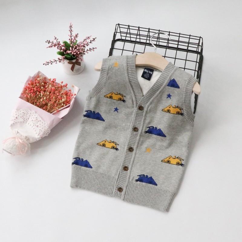ニットベスト ジレ チョッキ Vネック 前開き 子供服 キッズ トップス 車柄 レーシングカー カジュアル カッコイイ 男の子 男児 子供用 子ども服 プラスナオ Paypayモール店 通販 Paypayモール