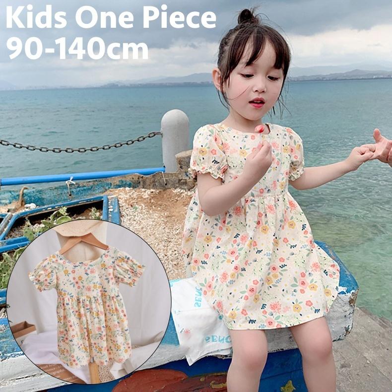 ワンピース Aライン 子供 キッズ ベビー 女の子 半袖 ベルスリーブ 