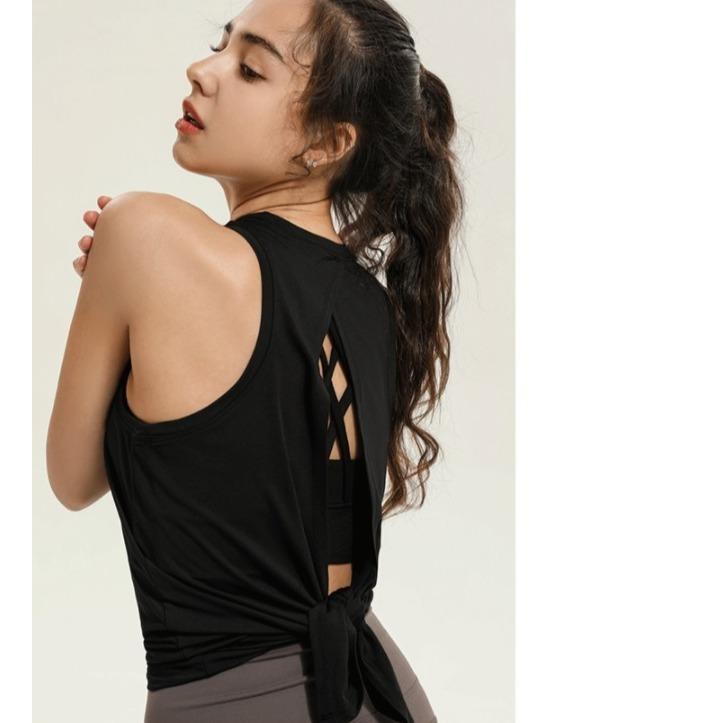 ヨガウェア トップス タンクトップ 単品 レディース 女性用 バック
