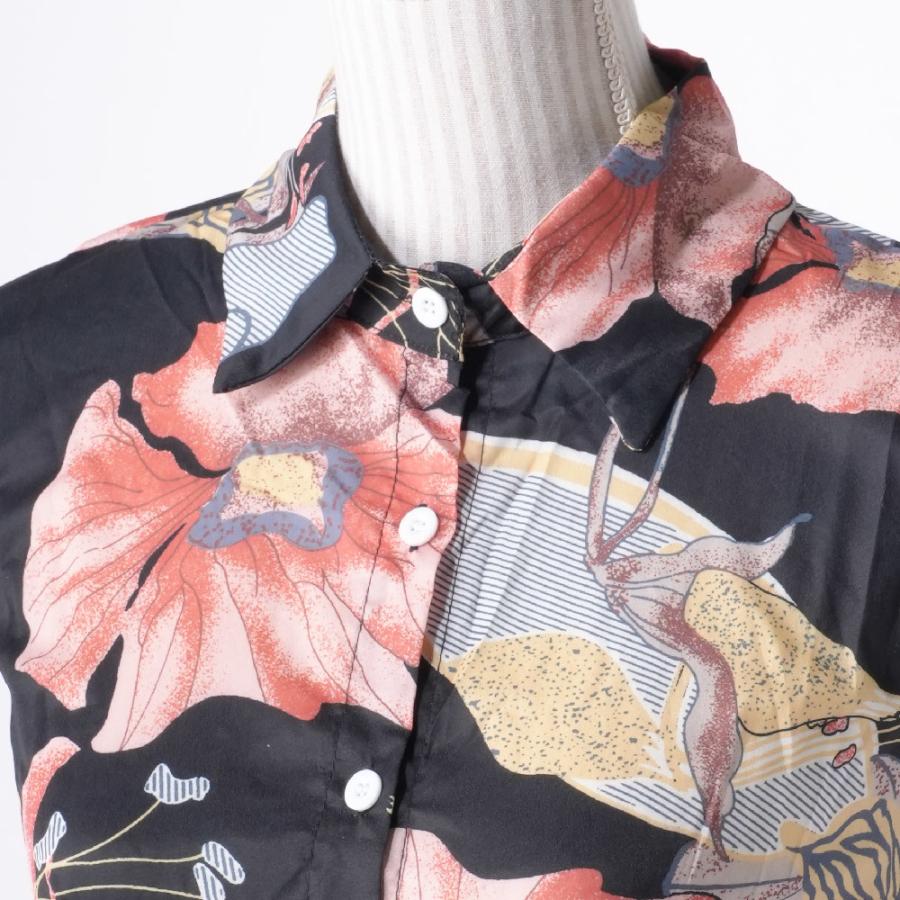 美品 NON TOKYO 花柄 プリント シャツ トップス フラワー