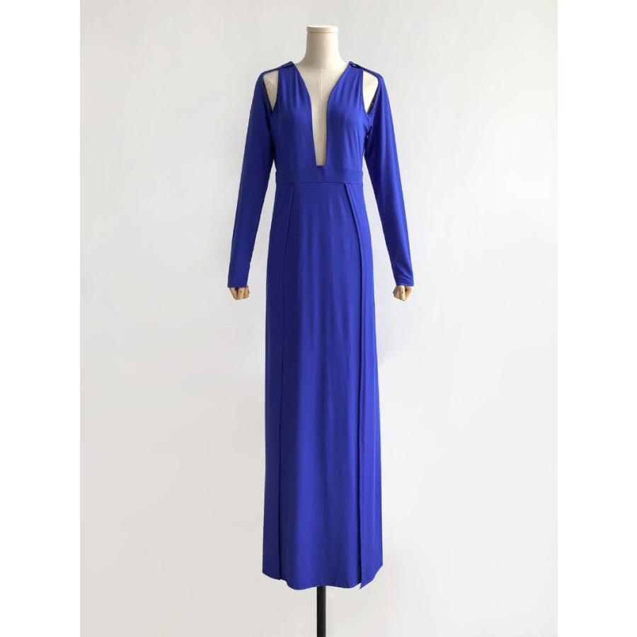 セクシー長袖ワンピースドレスパーティ用 plusnao パーティドレス ワンピース レディース 長袖 ロング