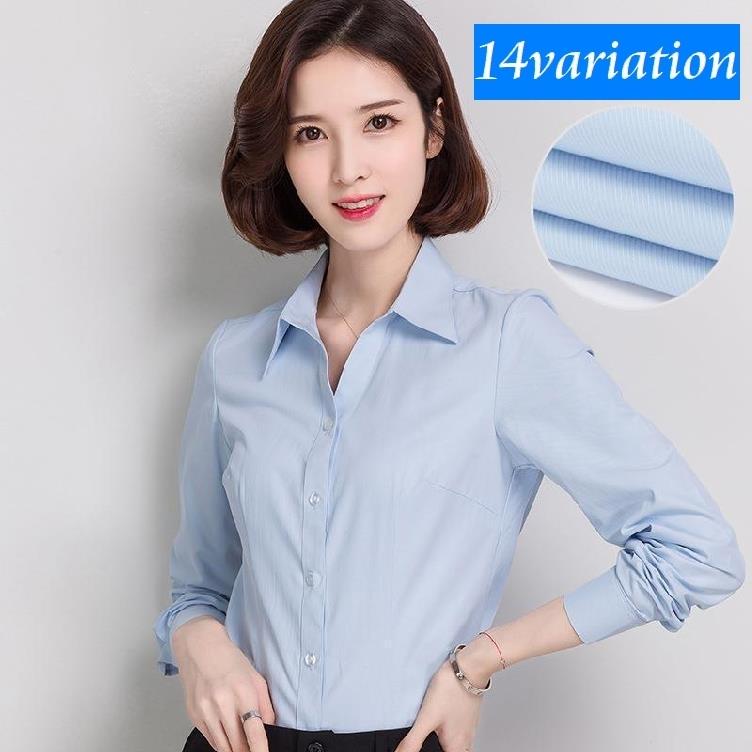 シャツ 長袖 レディース ブラウス 女性 トップス Vネック 丸襟 スタンダードカラー ラウンドカラー フォーマル 前ボタン 前開き 無地 シンプル Top 509 1 プラスナオyahoo 店 通販 Yahoo ショッピング