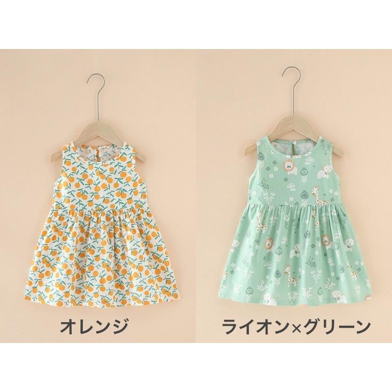 plusnao ワンピース チュニック ノースリーブ キッズ ベビー