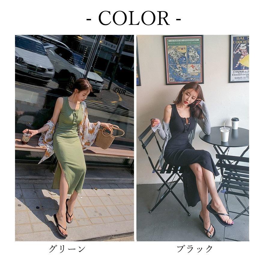 plusnao ワンピース レディース 女性 ノースリーブ 丸首 ラウンド 