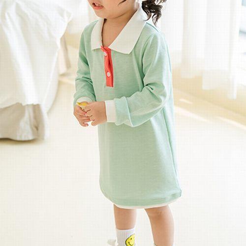 キッズ服 ワンピース・ポロシャツ・カーディガン3点セット Bee des ワンピース ポロシャツワンピース キッズ 子供服 女の子