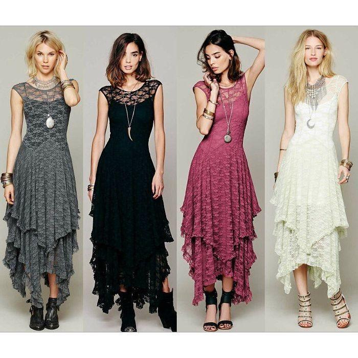 総レースワンピース マキシワンピース フレアワンピース レディース 春夏 ノースリーブ マキシ丈 ロング丈 ティアード