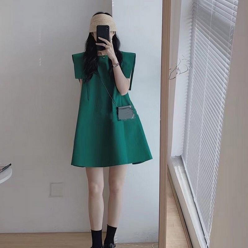 plusnao ワンピース レディース 婦人服 ノースリーブ 膝上丈