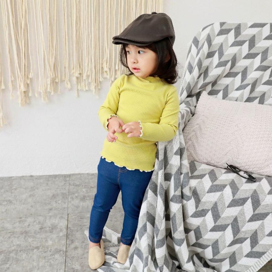 ボトルネックカットソー パイピングフリル メロー加工 リブ素材 秋 女の子 子供 長袖 キッズ 可愛い かわいい きれいめ トップス プレゼント プラスナオ Paypayモール店 通販 Paypayモール