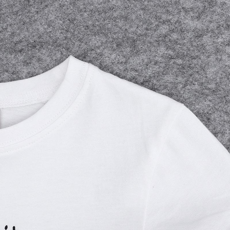 Tシャツ 半袖 キッズ ベビー 子供服 男の子 女の子 トップス カットソー クルーネック 英字 プリント シンプル カジュアル こども服 子ども服|plusnao|07