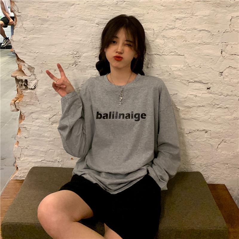 大きめ Tシャツ グレー ビックサイズ レディース ロゴ ゆったり 大きいサイズ レディース ロゴラメ刺繍コットンTシャツ cros