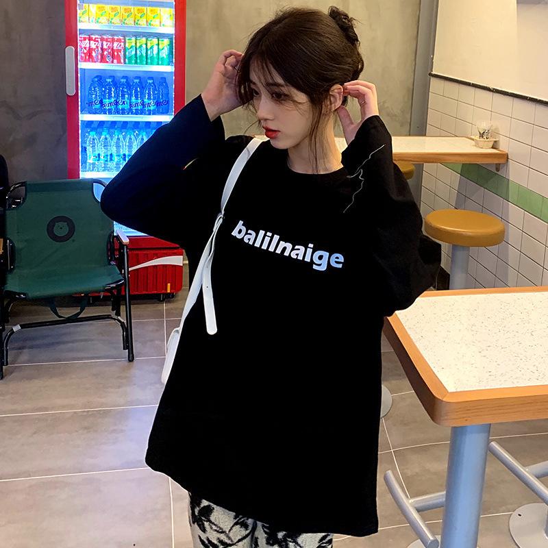 Tシャツ 長袖 オーバーサイズ ビッグシルエット レディース ビッグ
