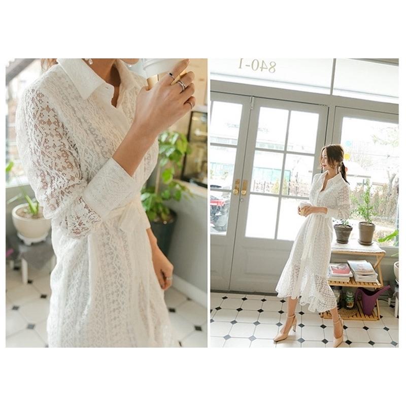 plusnao（プラスナオ） ワンピース 長袖 ミモレ丈 レディース ロング丈