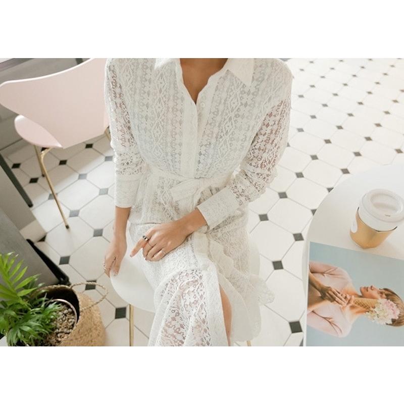 plusnao（プラスナオ） ワンピース 長袖 ミモレ丈 レディース ロング丈