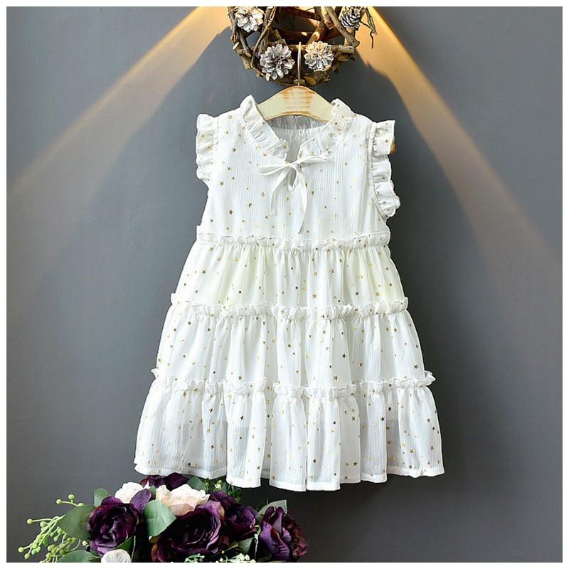 子供服 キッズ服 キッズウェア ワンピース ノースリーブ リボン 襟レース 袖レース ３段フリル ドット柄 薄手 夏服 かわいい おしゃれ 女の子 黒 プラスナオ Paypayモール店 通販 Paypayモール