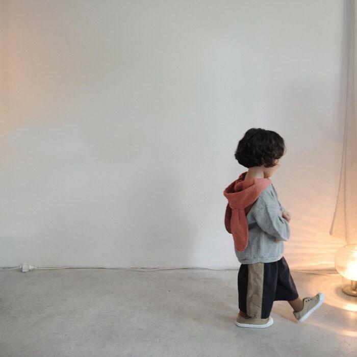 パーカー キッズ 子供 男の子 女の子 トップス プルオーバー 長袖 バイカラー 裏起毛 フード 耳付き うさぎ くま 可愛い | plusnao | 02