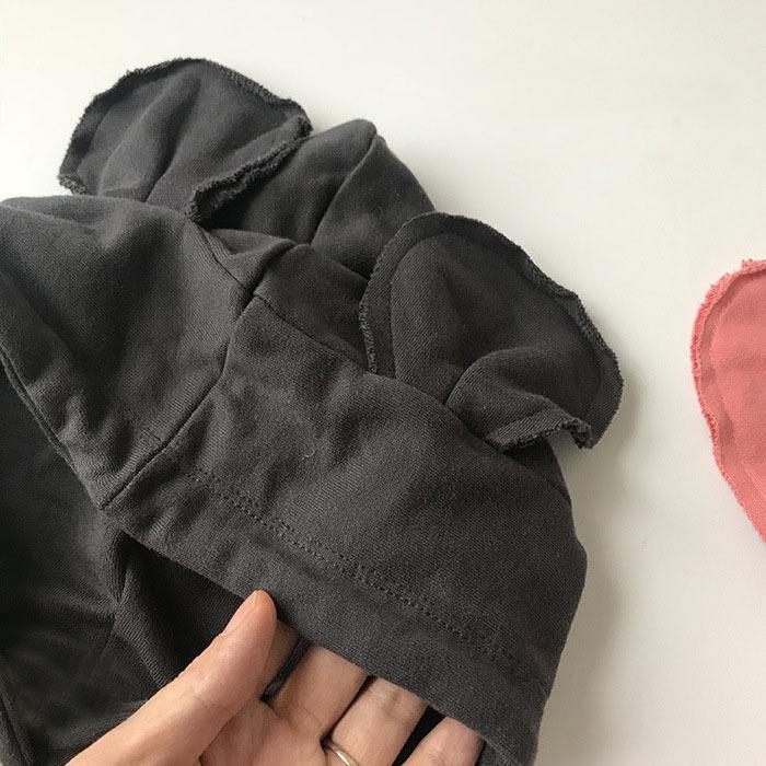 パーカー キッズ 子供 男の子 女の子 トップス プルオーバー 長袖 バイカラー 裏起毛 フード 耳付き うさぎ くま 可愛い | plusnao | 08