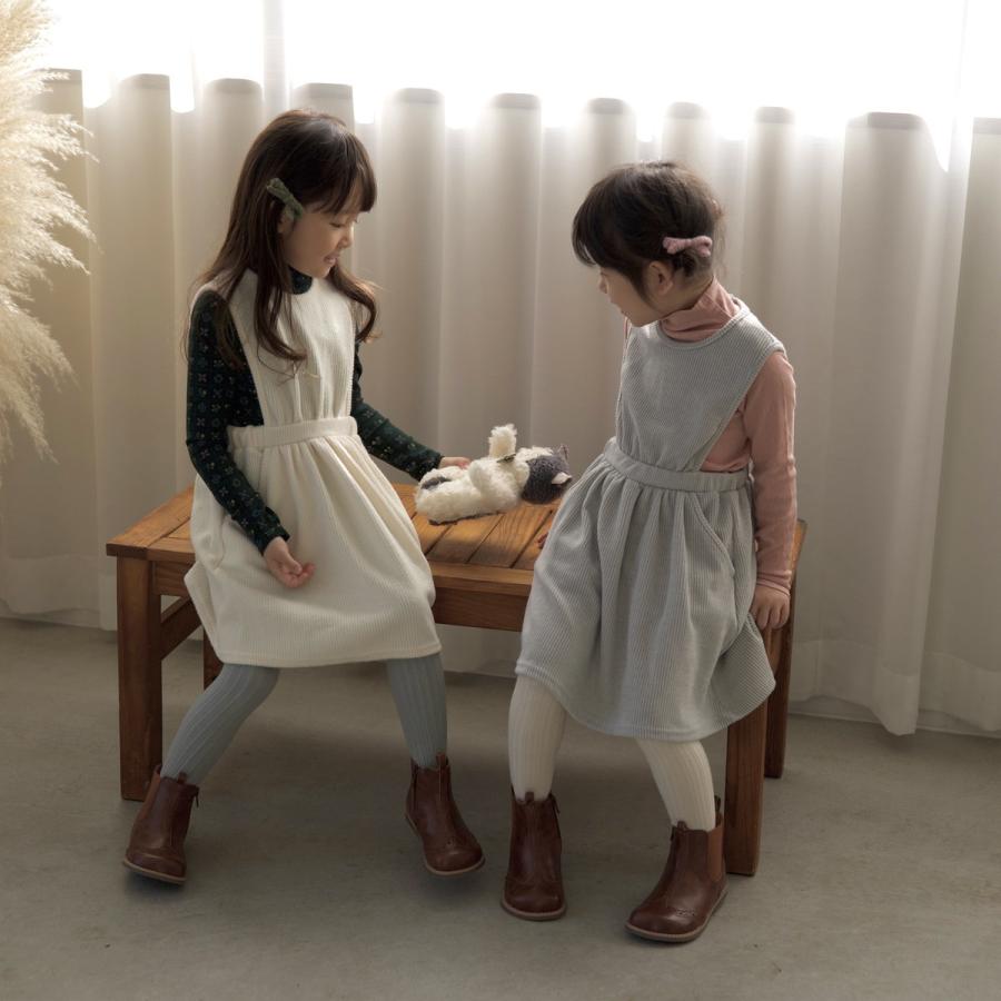 plusnao（プラスナオ） ワンピース ニット エプロン ドレス 子供服