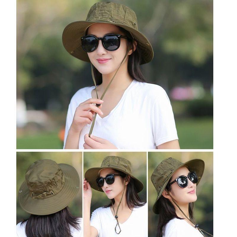 直送商品 レディース メンズ 男女兼用 帽子 ハット つば広 アウトドア 登山 釣り キャンプ 調節ひも Uvカット 日よけ 夏 折りたたみ コンパクト Dieselcomponentsinc Com