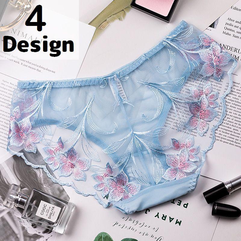 スタンダードショーツ 単品 シースルー セクシーショーツ レース パンツ パンティー レディース 花柄刺繍 透け感 インナー 女性下着