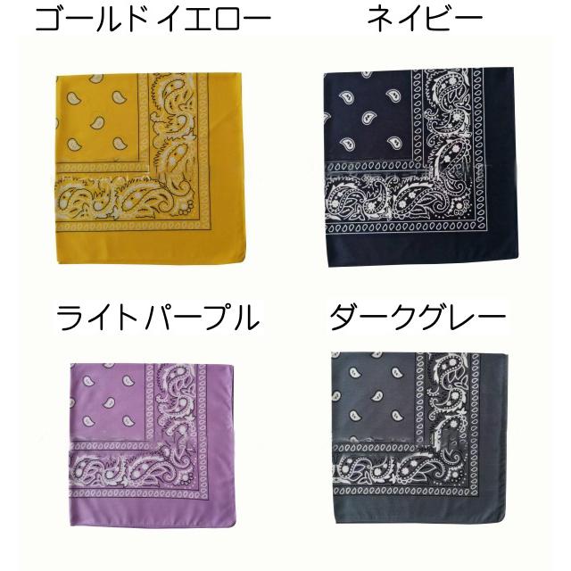 plusnao（プラスナオ） バンダナ ハンカチ ペイズリー柄 定番柄 定番