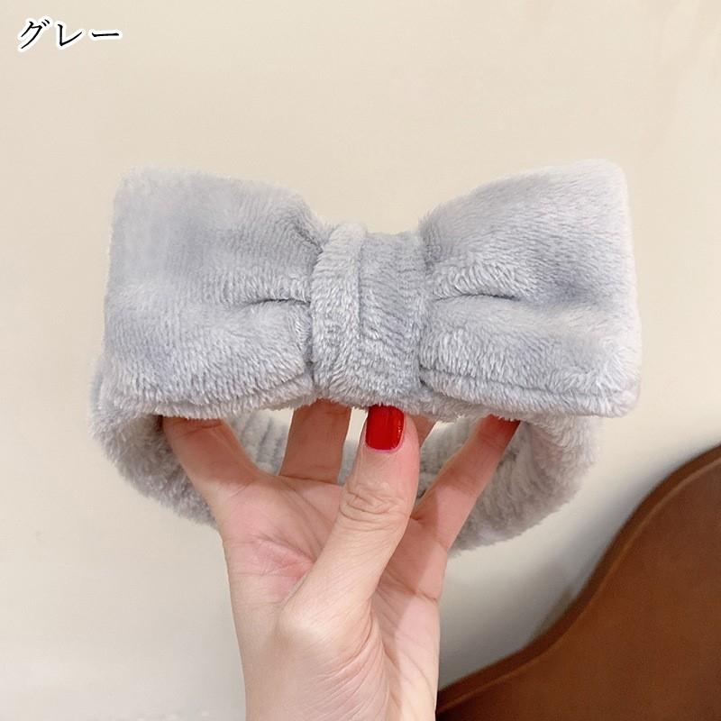 ヘアバンド レディース 女性 生活雑貨 洗面用具 リボン 大きめ 幅広