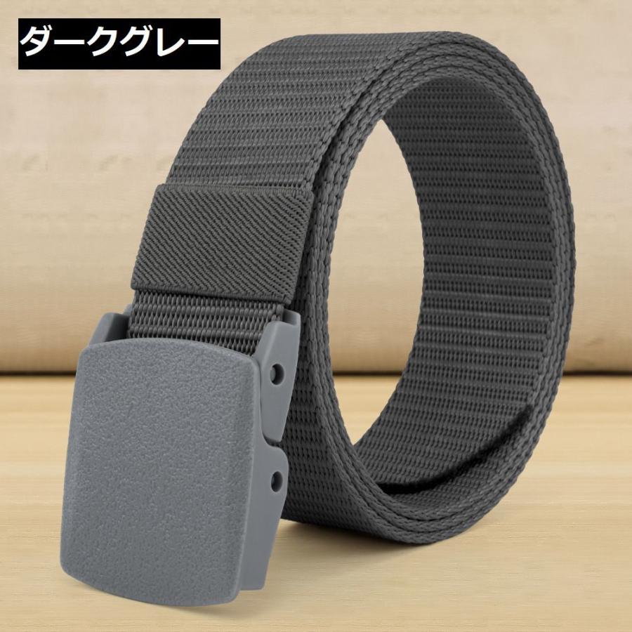 ベルト メンズ キャンバス ガチャベルト GIベルト バックル 穴なし