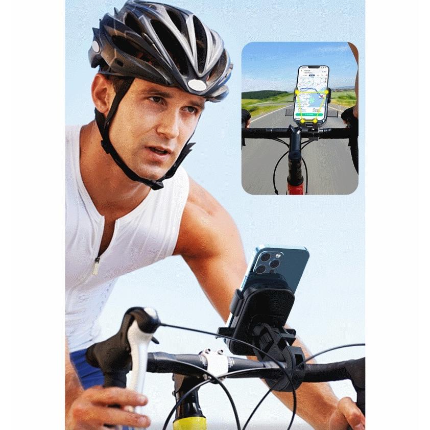 スマホホルダー 自転車用 バイク用 携帯ホルダー バー固定 ポール