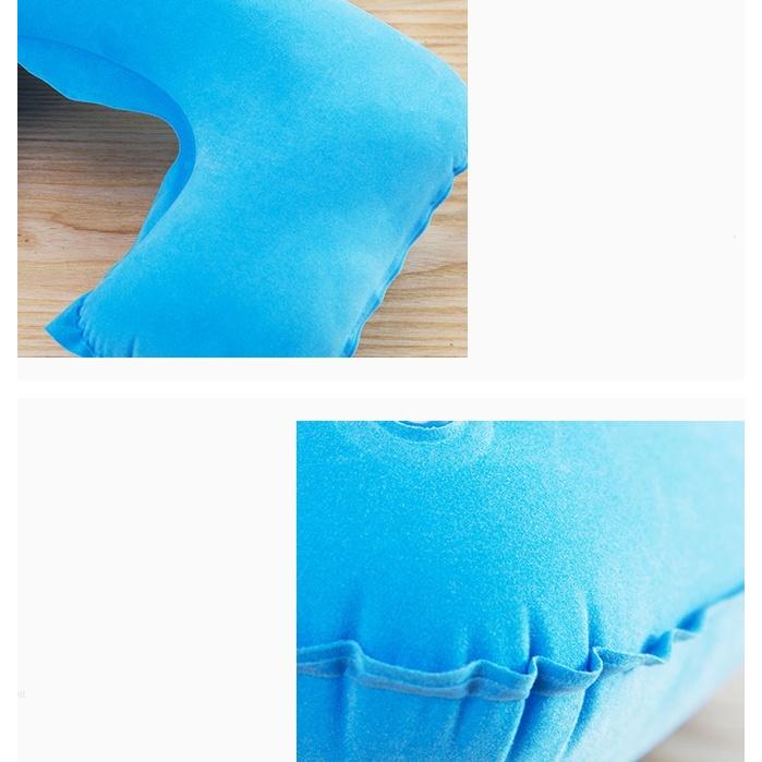 ネックピロー U字型 首枕 空気式 枕 クッション コンパクト 持ち運び