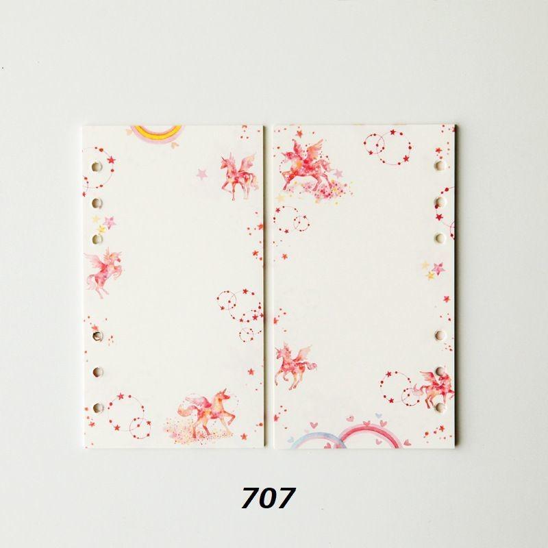 ルーズリーフ ノート メモ メモ帳 手帳 白紙 イラスト カラフル 文房具 替え用紙 かわいい おしゃれ プラスナオ Paypayモール店 通販 Paypayモール