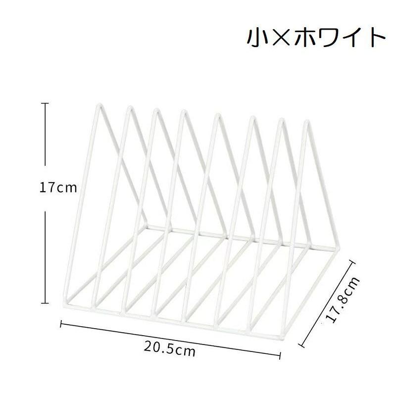 ブックスタンド 本立て ブックエンド 卓上収納 ラック 三角形 金属製