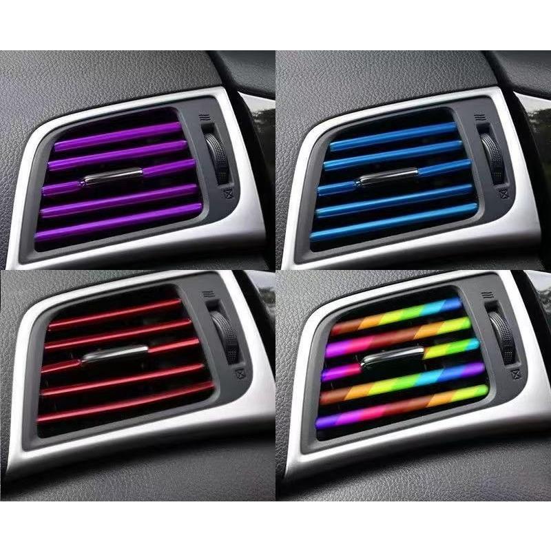 車内アクセサリー ルーバー 10本 20cm セット モール エアコン吹き出し