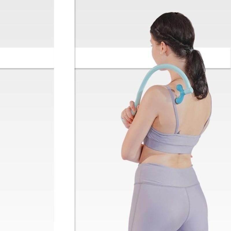 ハンディマッサージ グッズ 肩こり マッサージ器 ストレッチ 肩 首 背中 ほぐし ツボ 肩もみ 指圧 気持ちいい 回転 ギフト プラスナオ Paypayモール店 通販 Paypayモール