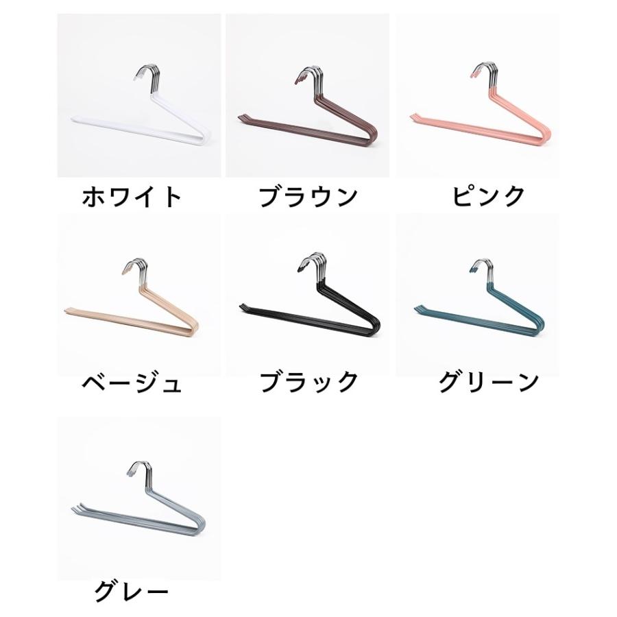 スラックスハンガー 10本セット ズボンハンガー すべらない ボトムス用 スカート用 パンツハンガー クローゼット収納 ずり落ちにくい 衣類収納具 物|plusnao|07
