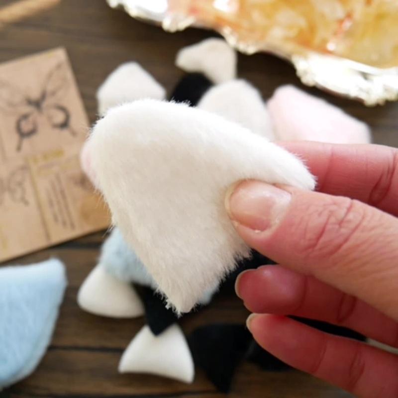 猫耳 ネコ耳 10個セット ハンドメイド用品 手芸用品 裁縫 パーツ