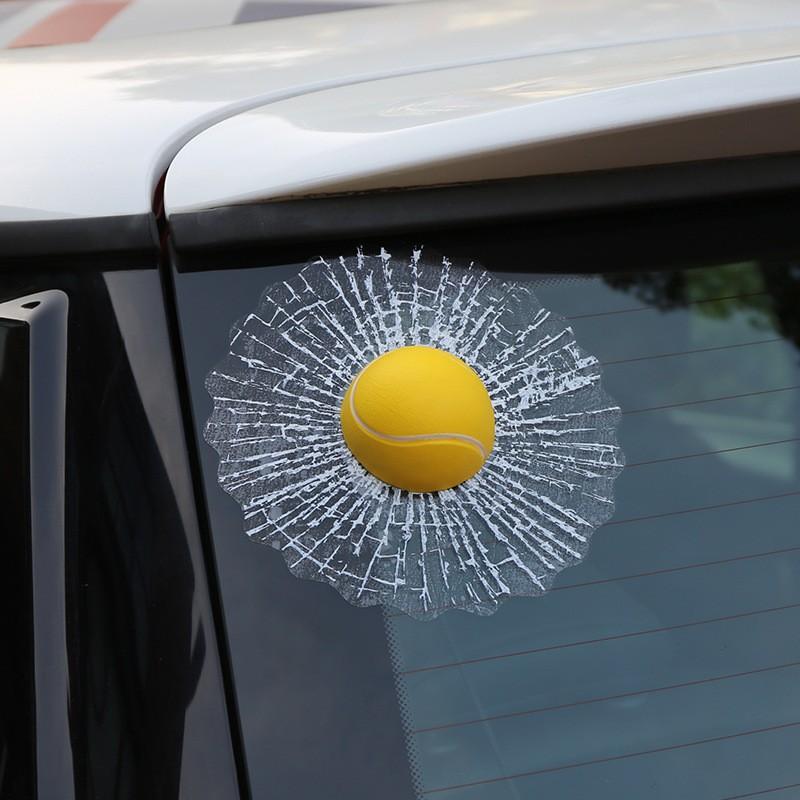 カーステッカー 車 3d シール立体ステッカー ガラス割れ風 ボール ユニーク お洒落 外装 ドレスアップ ジョーク いたずら ドッキリ カー用品 デ Zak プラスナオyahoo 店 通販 Yahoo ショッピング