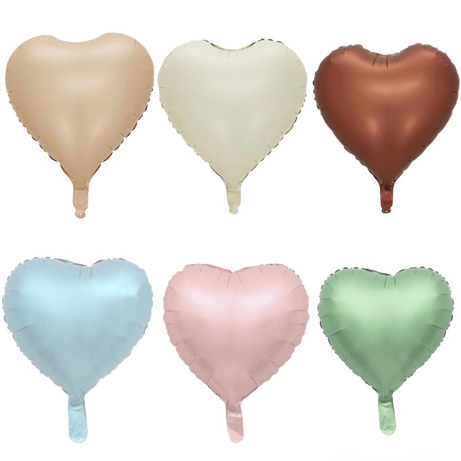 バルーン 2個セット 風船 ハート 18インチ 無地 誕生日 記念日