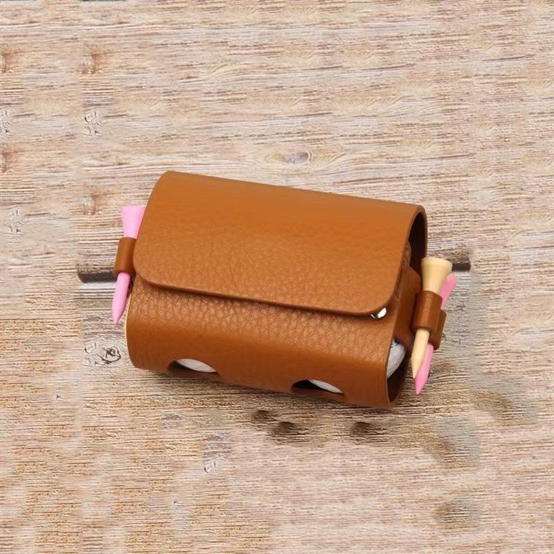 ゴルフボールケース ボール収納 2個収納 ティー収納付き ティーケース