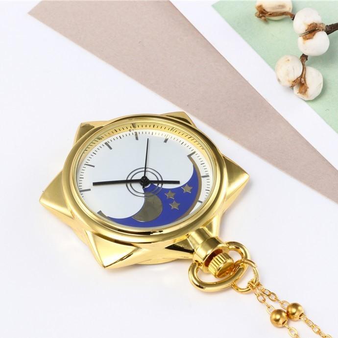 特別送料無料 懐中時計 ユニセックス レディース メンズ 女性 男性 男女兼用 アクセサリー ファッション雑貨 クオーツ時計 アズキチェーン 六芒星 スター ゴール Riosmauricio Com