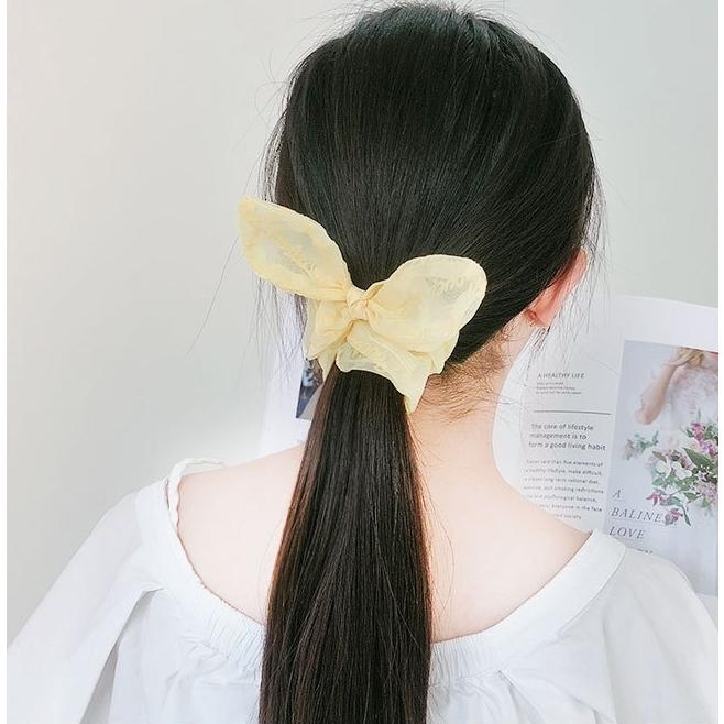 シュシュ ヘアアクセサリー レディース ヘアゴム まとめ髪 リボン 結び目 ロゴ カラフル ポニーテール ハーフアップ おしゃれ かわいい ヘアアレン プラスナオ Paypayモール店 通販 Paypayモール