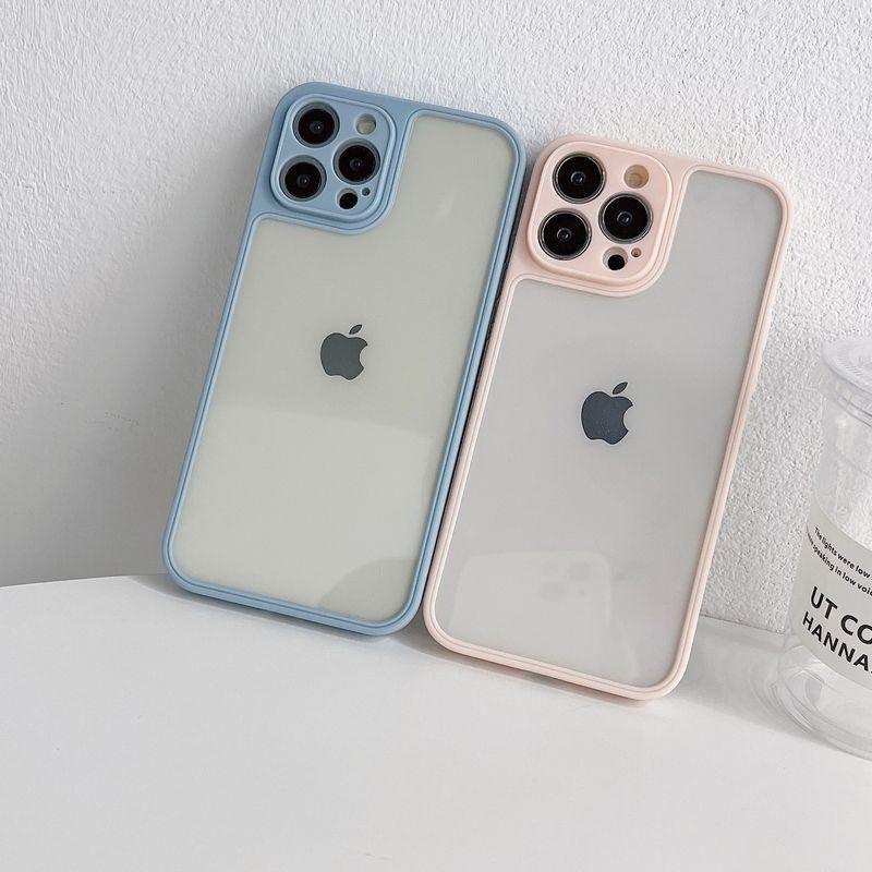 iPhoneケース スマホケース 背面保護 傷防止 汚れ防止 クリアカラー