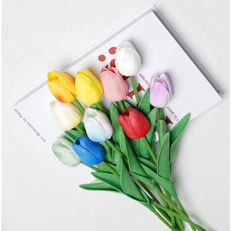 フェイクグリーン チューリップ 3本セット 人工観葉植物 花 フラワー