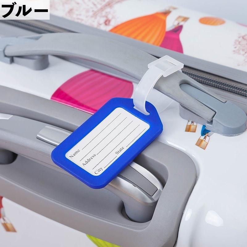 ネームタグ 同色 10個セット ラゲッジタグ ラゲージタグ 名札 名前タグ ラベル 防水 シンプル カラフル バック用 スーツケース キャリーケース|plusnao|05