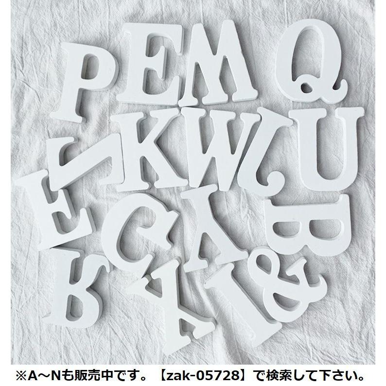 plusnao アルファベット オブジェ O〜Z 大文字 英語 木製 自立型 結婚