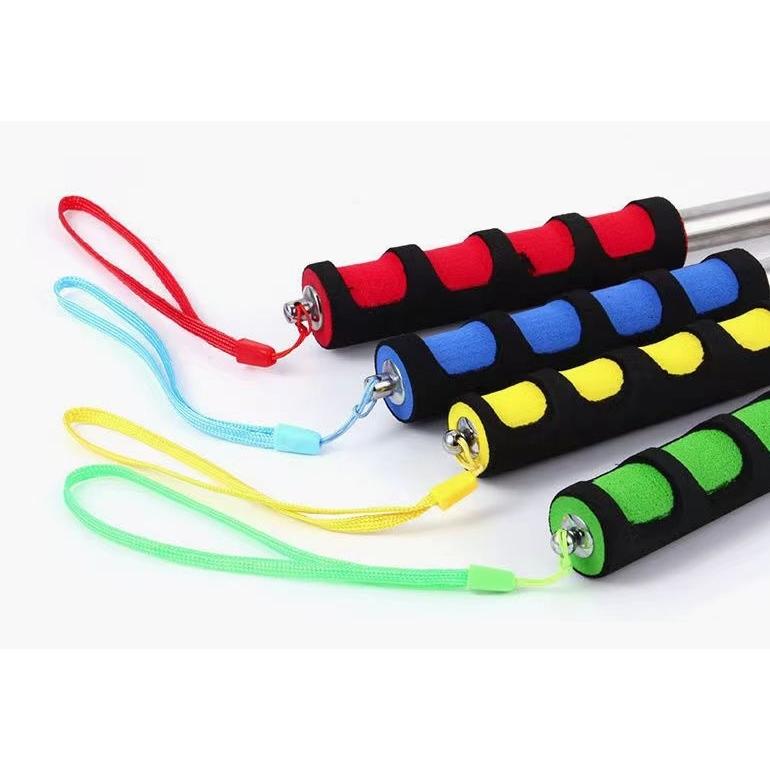 指示棒 伸縮ポール 120cm ステンレススチール製 伸縮可能 伸縮旗ポール