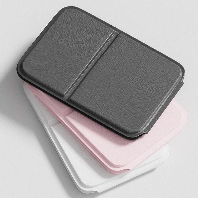 コンパクトミラー 鏡 手鏡 コンパクト シンプル 小型 ミニ 無地 長方形 折りたたみ 折り畳み ポータブル 持ち運び 携帯用 薄型 小さめ スタンド | ブランド登録なし | 07