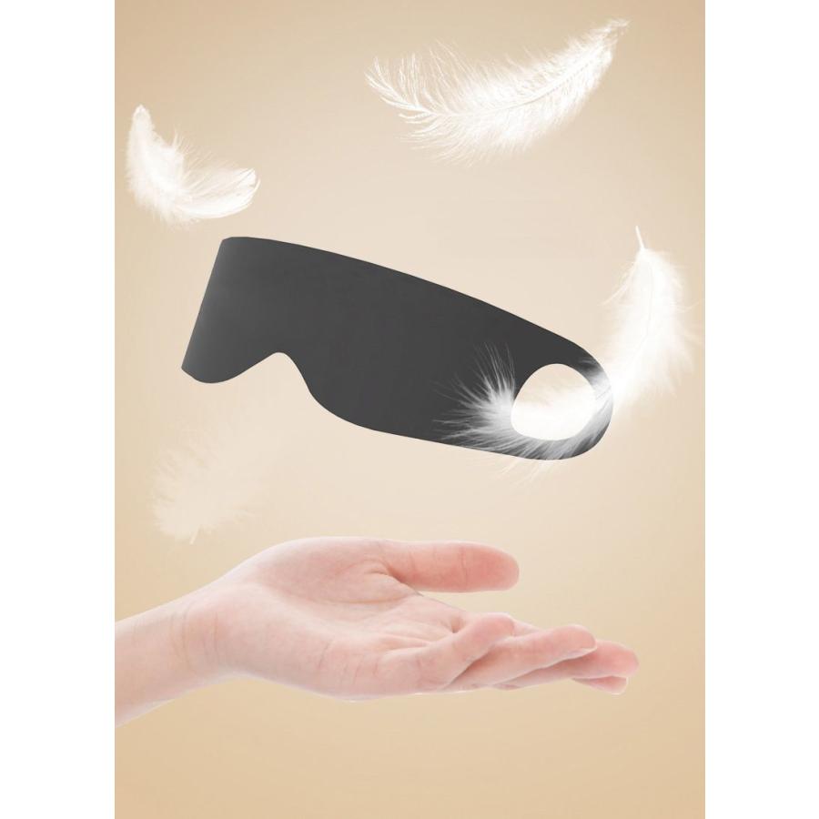 アイマスク 薄手 軽量 伸縮性 フット感 一体型 遮光 安眠グッズ 男女兼用 無地 睡眠 就寝時 仮眠 旅行 トラベル 携帯 自宅 リラックス | plusnao | 04