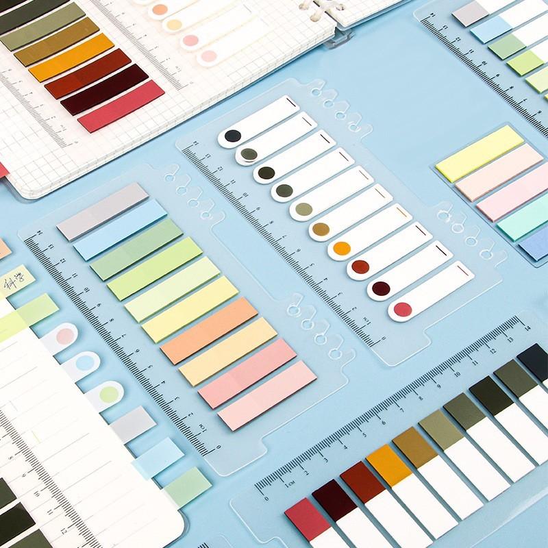 付箋　⑥ plusnao 付箋 ふせん インデックス フィルム付箋 見出し 200枚 定規