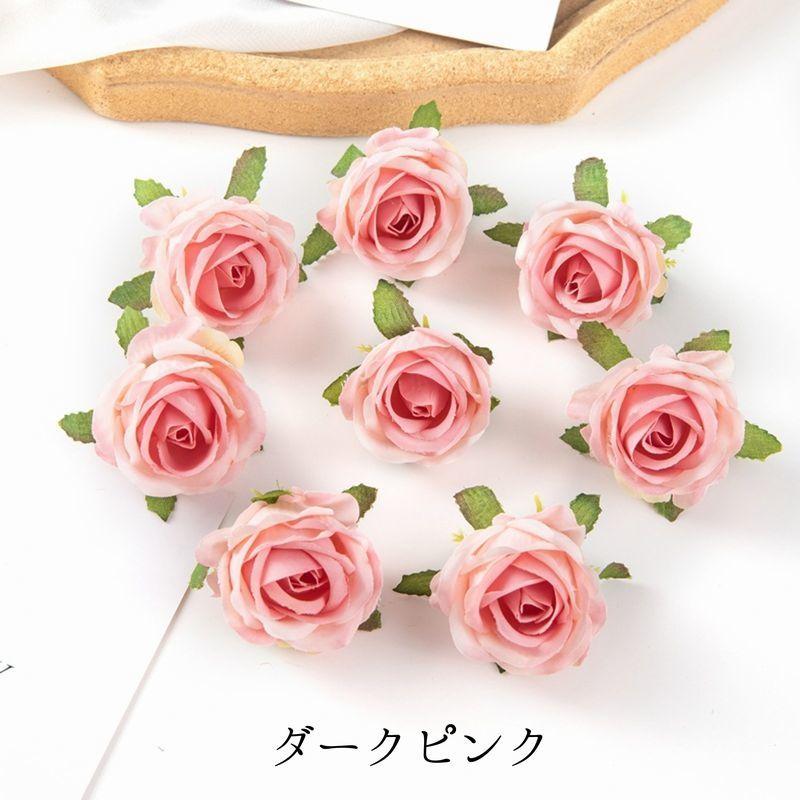 造花 薔薇 ばら バラ 4個セット フェイクフラワー 花のみ 茎なし